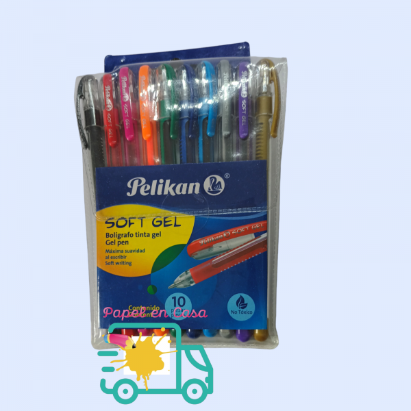 Boligrafo gel Pelikan x10