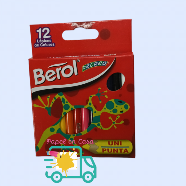 Colores Berol uni punta x12 cortos