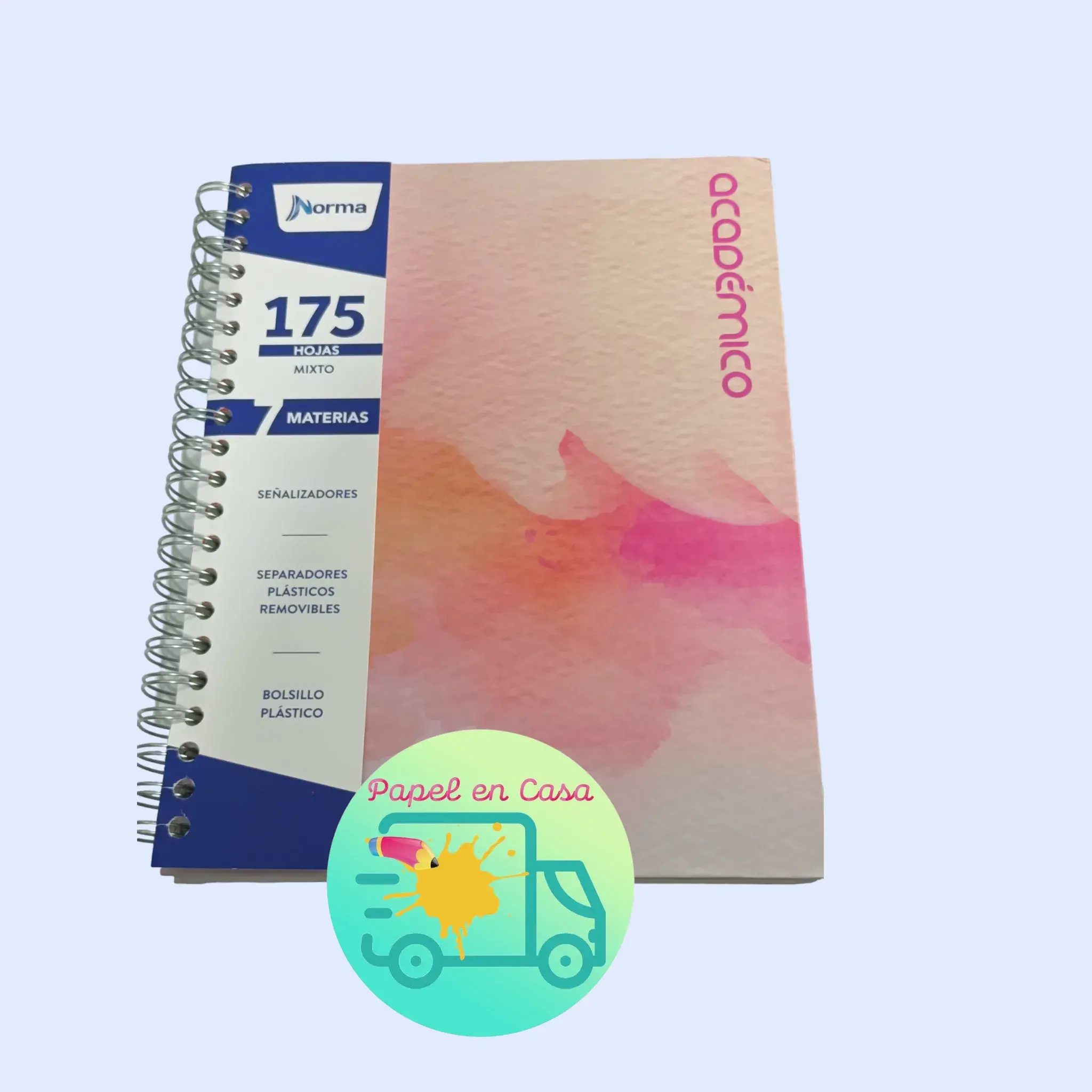 Cuaderno 7 materias mixto grande