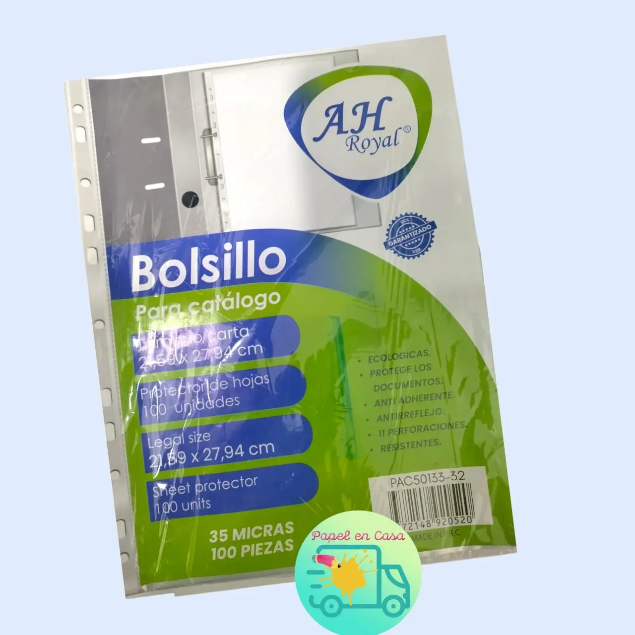 Bolsillo catálogo carta