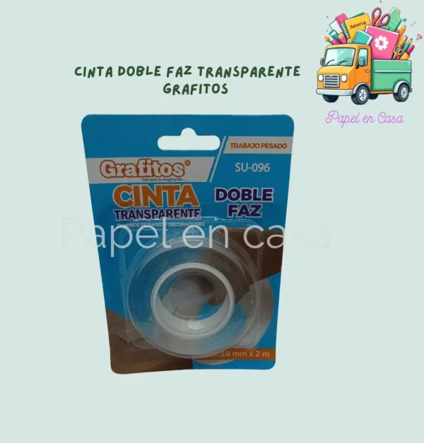Cinta doble faz transparente