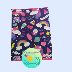Cuaderno cosido cuadros