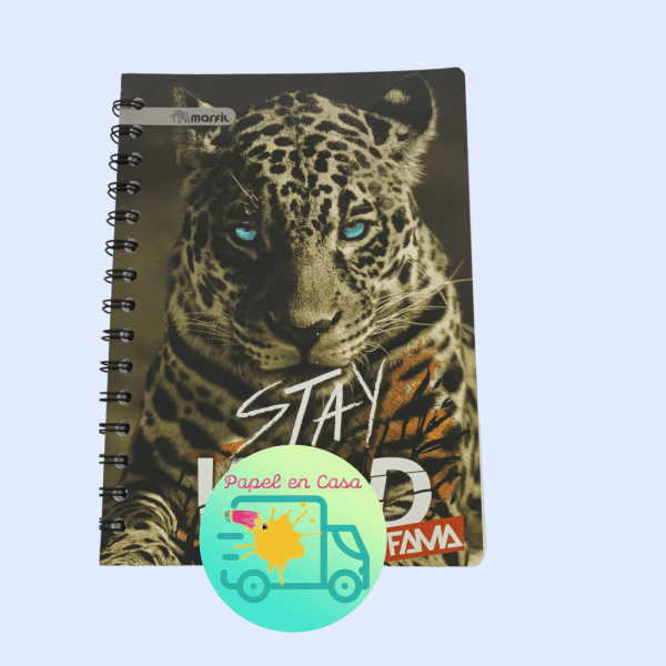 Cuaderno argollado rayas fama