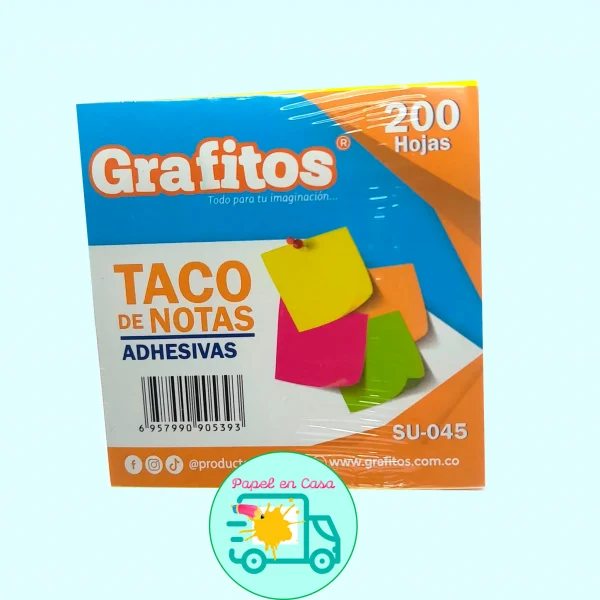 Notas Adhesivas - Post It 200 Hojas