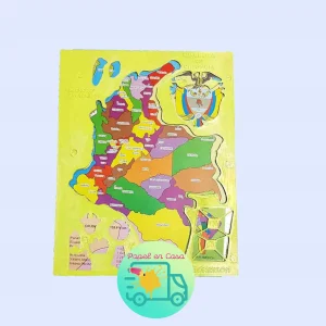 Plantilla mapa de Colombia