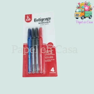 Bolígrafo borrable