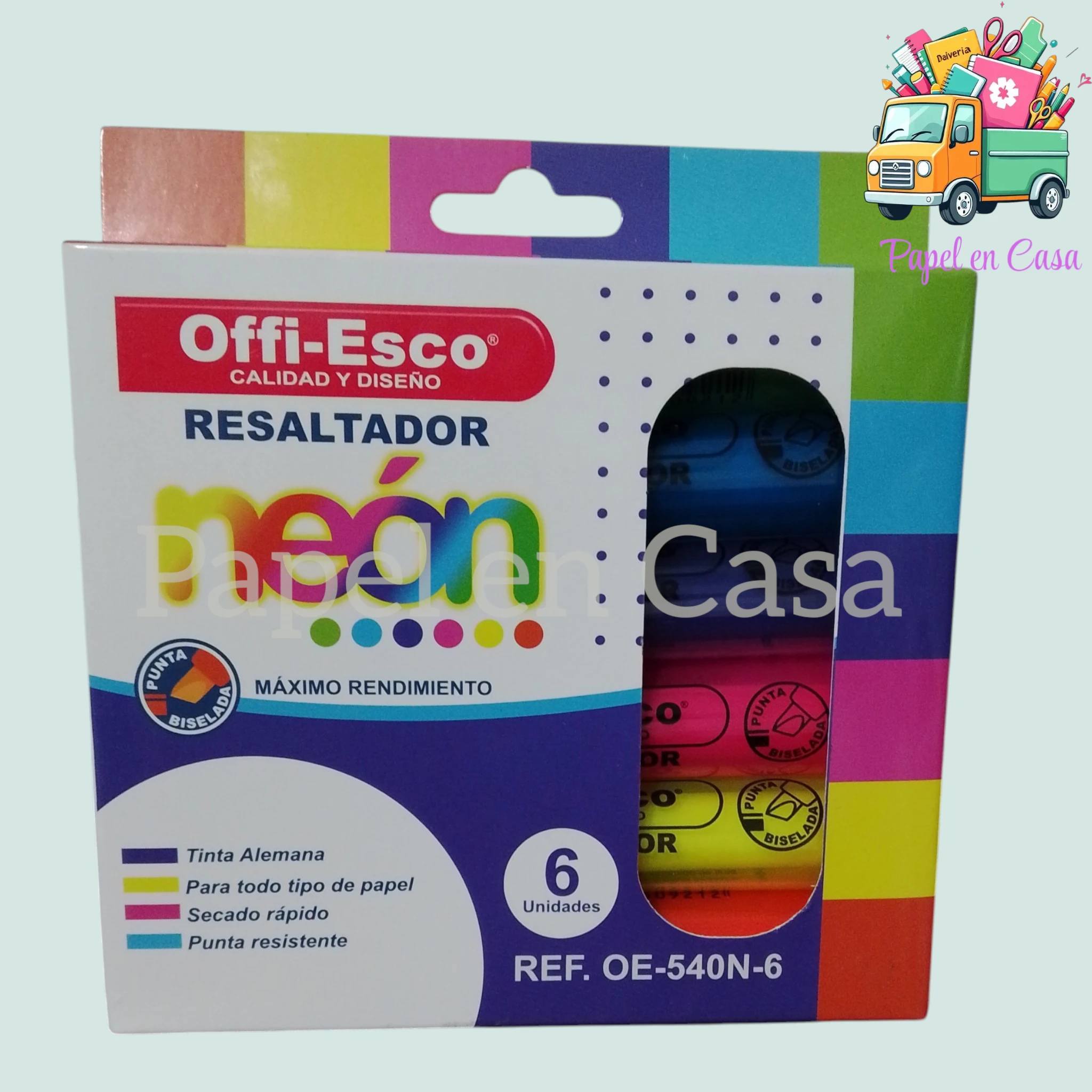 Resaltador offi-esco neón